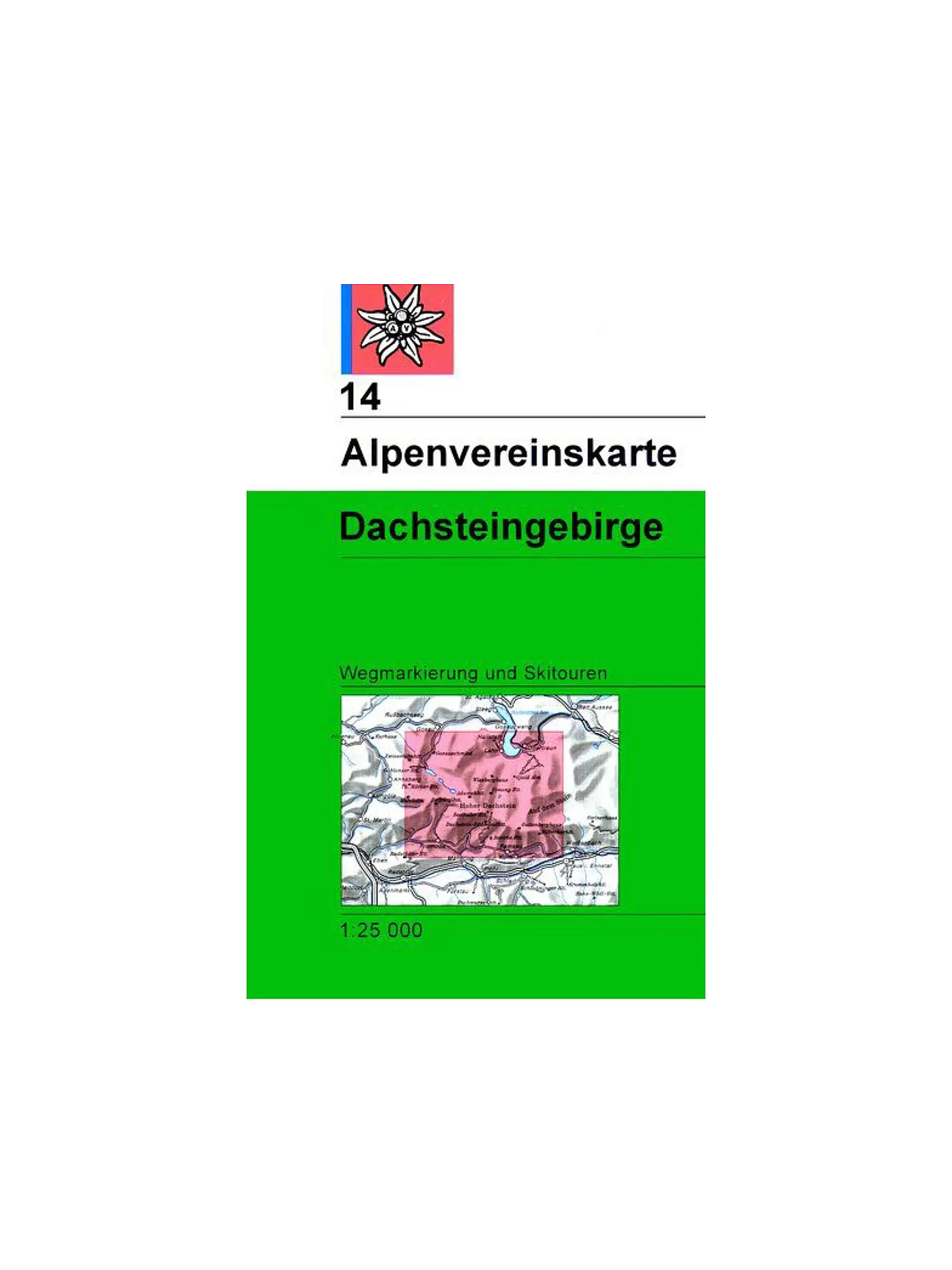 ALPENVEREIN | Wanderkarte Dachsteingebirge Maßstab 1:25.000 | 